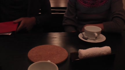 Hotty sucks for cash in a restaurant