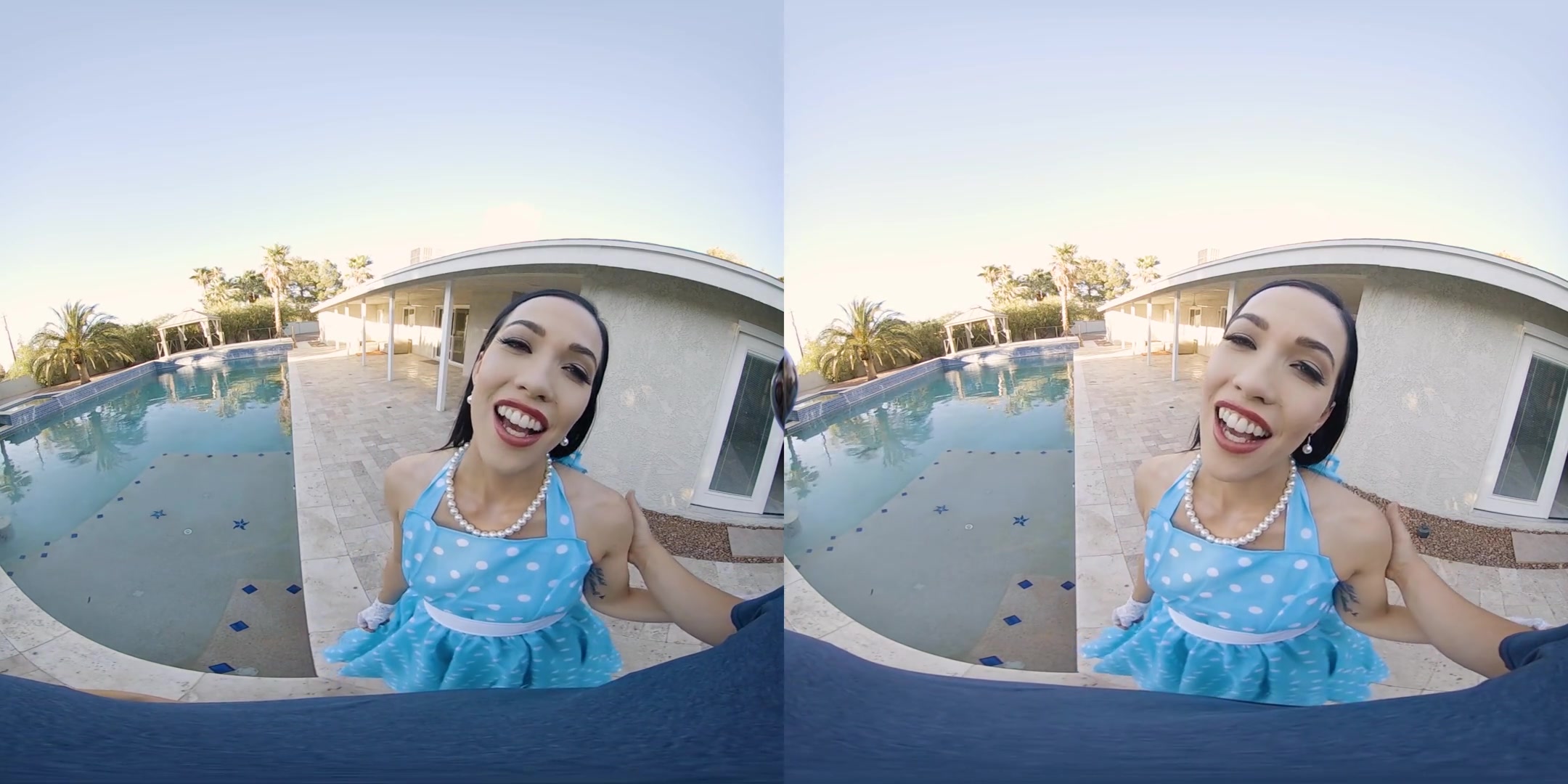 Pussy Harbor - Outdoor Poolside Blowjob Cum Swallow