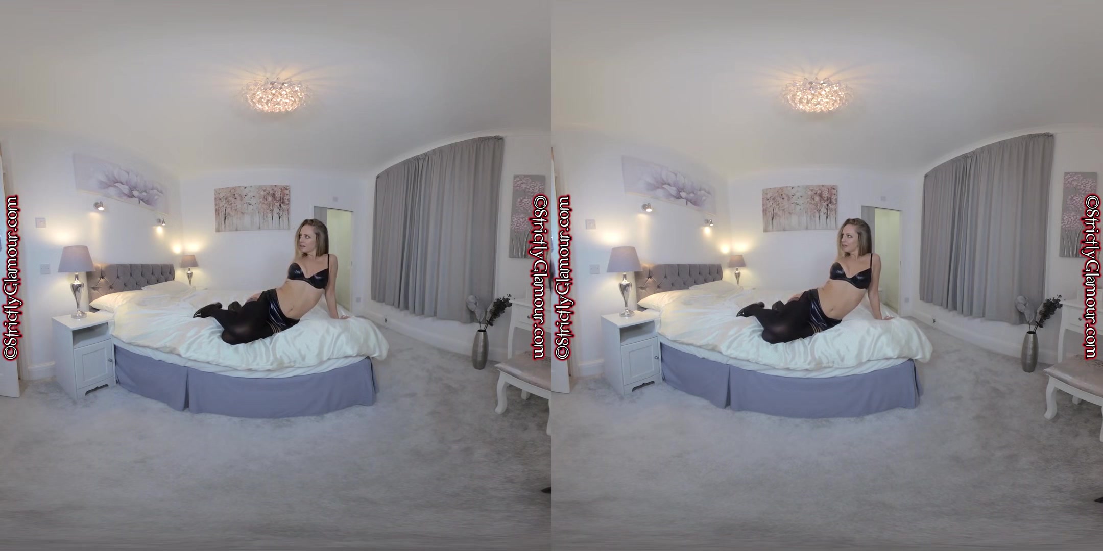 Special Treat - Blonde Babe Suzi Star Solo Striptease