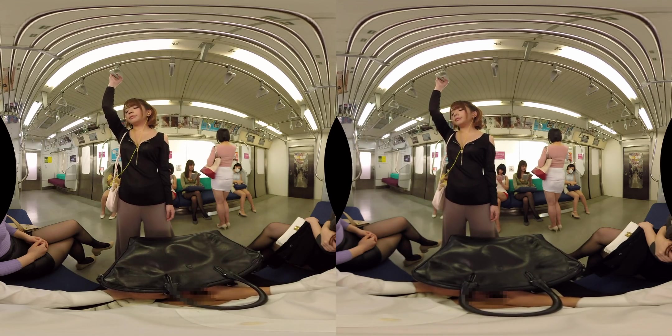 You Accidentally Boarded the Ladies-Only Train Car; Reverse Gangbang CFNM with Japanese Babes
