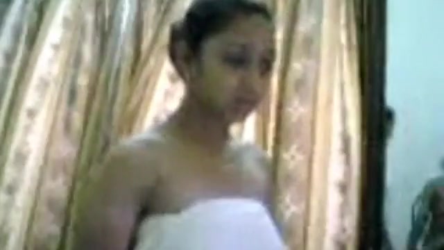 Indian cute girl being acquainted with our culture