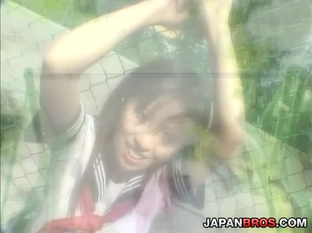 Petite teen 18+ Ami Nakamura hard MMF action