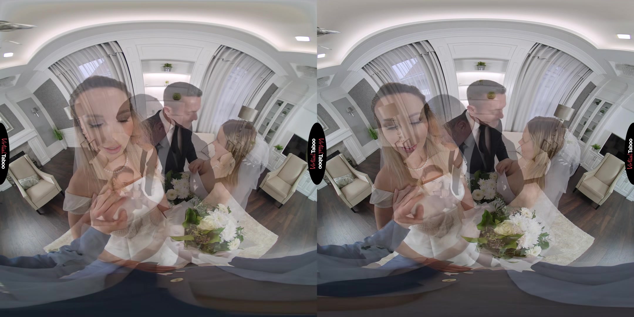Lily Blossom, Karina King VR Porn: Here Cum The Brides - VirtualTaboo