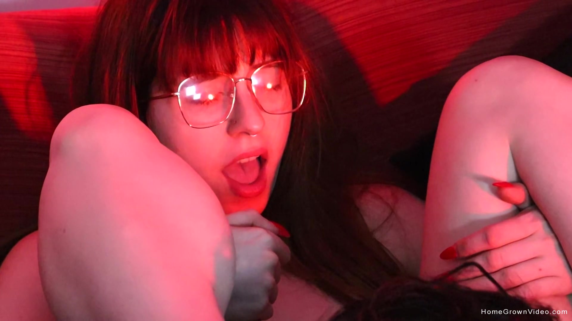 Hannah has an awesome time getting off with lucky man Sancho in this real fuck session.