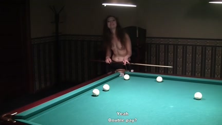 Woman with tiny whoppers fuck at pool