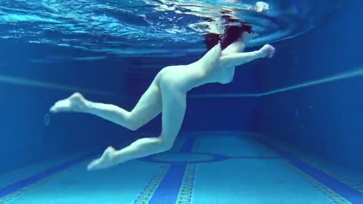Gets Horny And Naked In The Pool - Laura Dickens