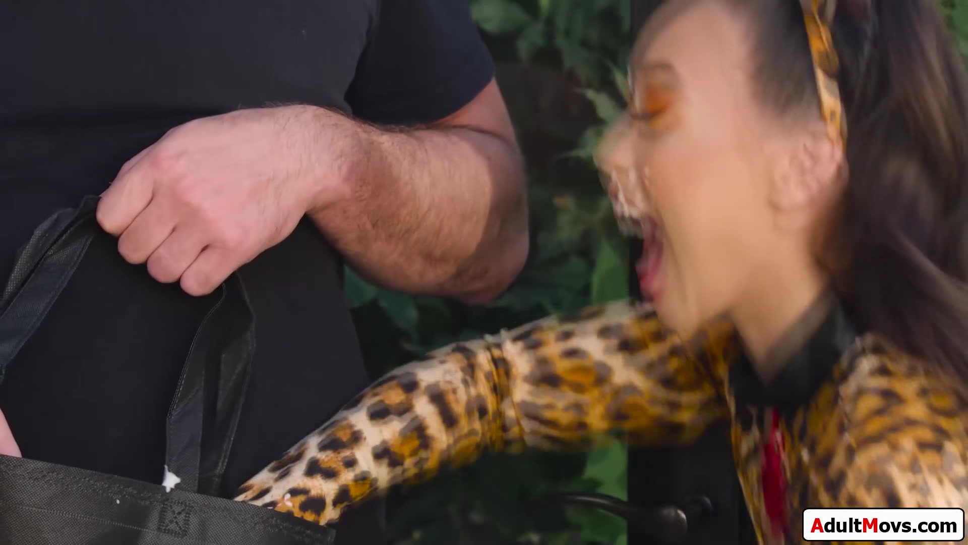 Petite small tits Asian teen 18+ gets big dick instead of candy