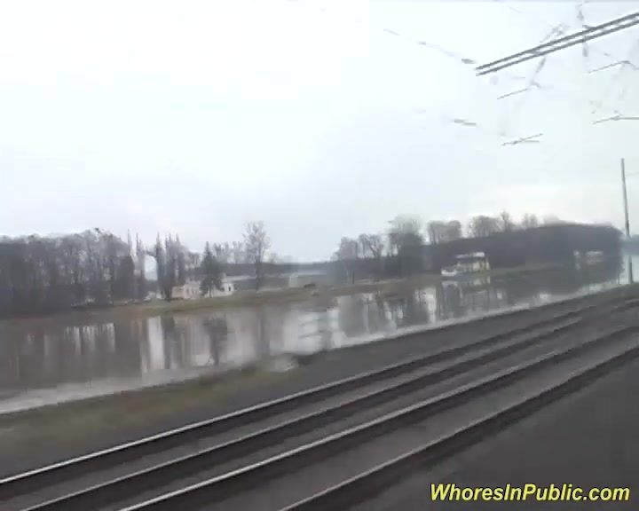 wild groupsex orgy at the public train