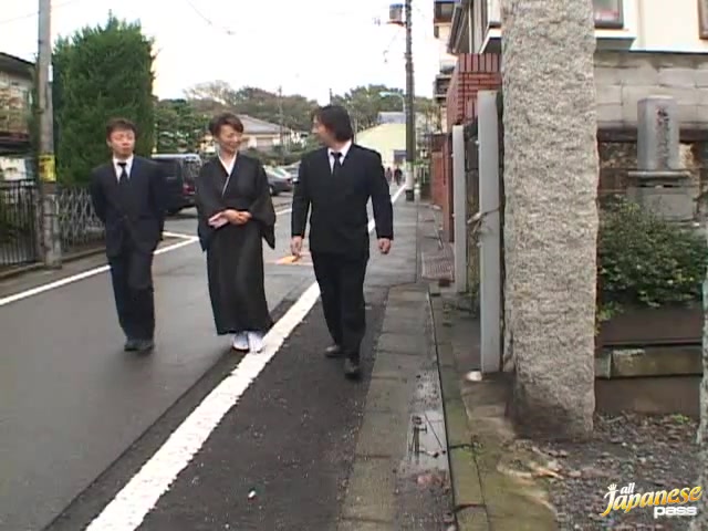 Japanese AV model gets a fucking from horny guys