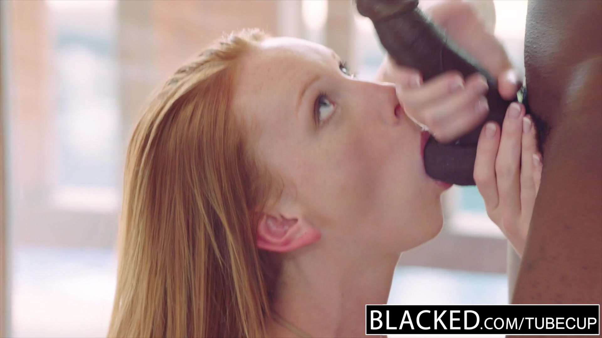 BLACKED Red head wife goes crazy on big black cock
