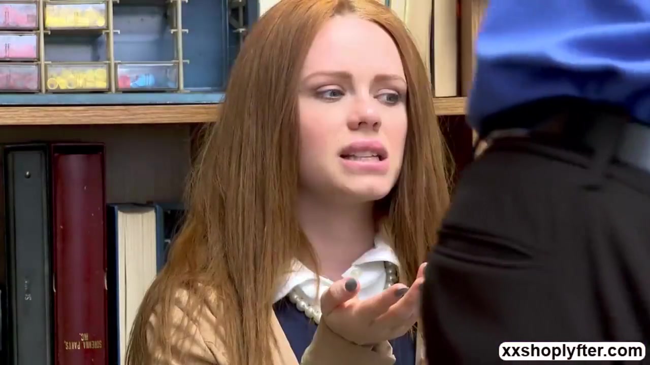 Ella Hughes In Blonde Shoplifter Gets Hammered In The Offi