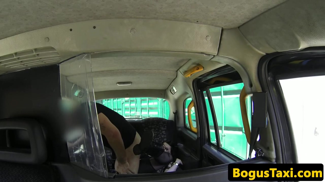 British taxi amateur rimming arse to pay fare