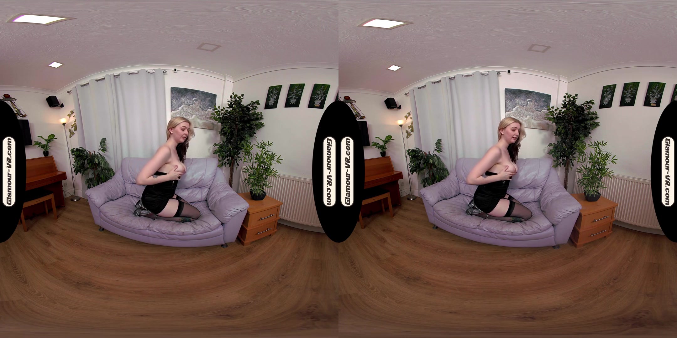 Em Yang In Little Black Dress & Black Stockings With Special Tease Treat For You - 8k Vr