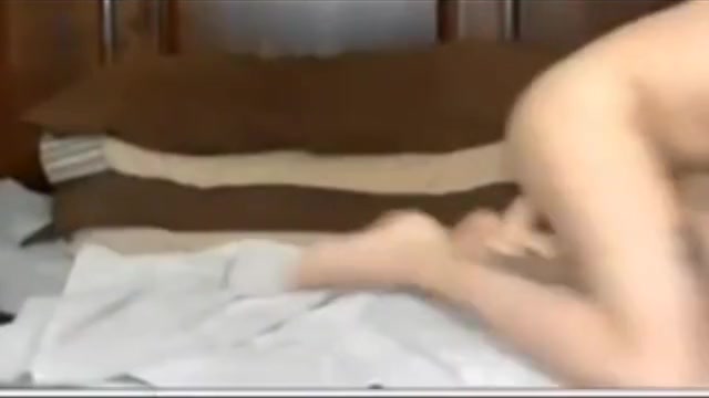 Blonde TS stuffs her ass with a dildo
