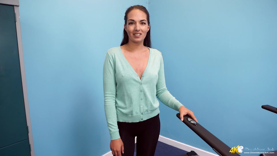Rebecca G in Treadmill Tease - DownblouseJerk