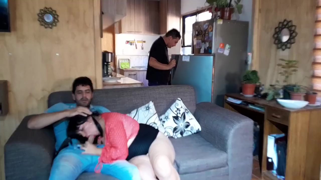 Cuckolding My Husband In The Kitchen While I Fuck His Best Friend -kellyhotstepmom