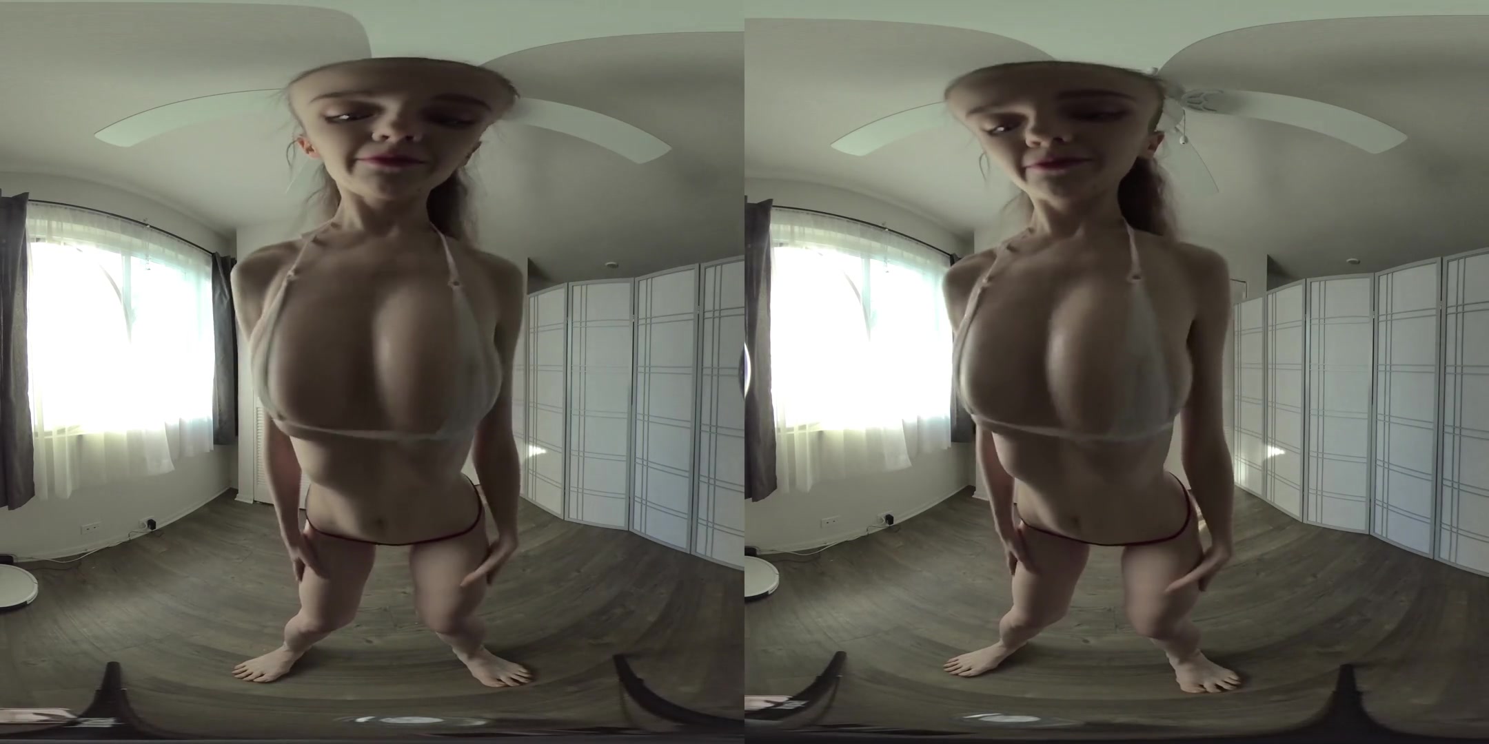 Microkini - Amateur Striptease Solo Model Big Tits