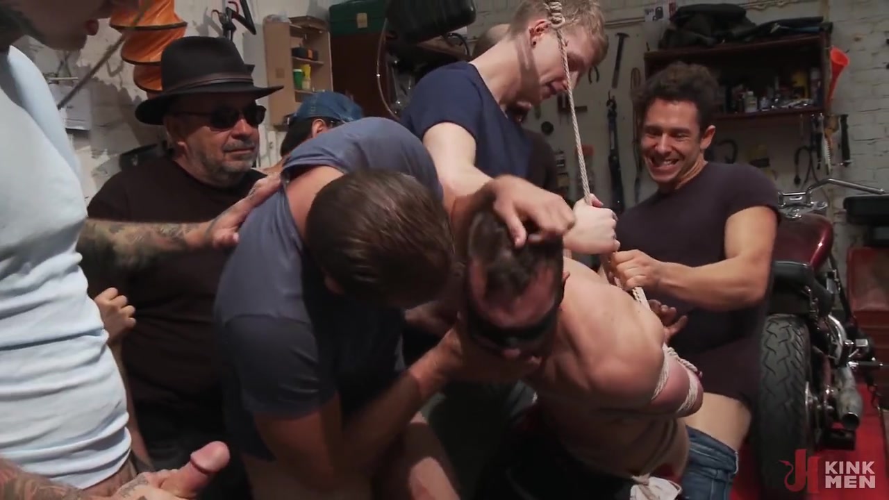 Muscled Mechanic Bound Fucked And Doused With Cum Release
