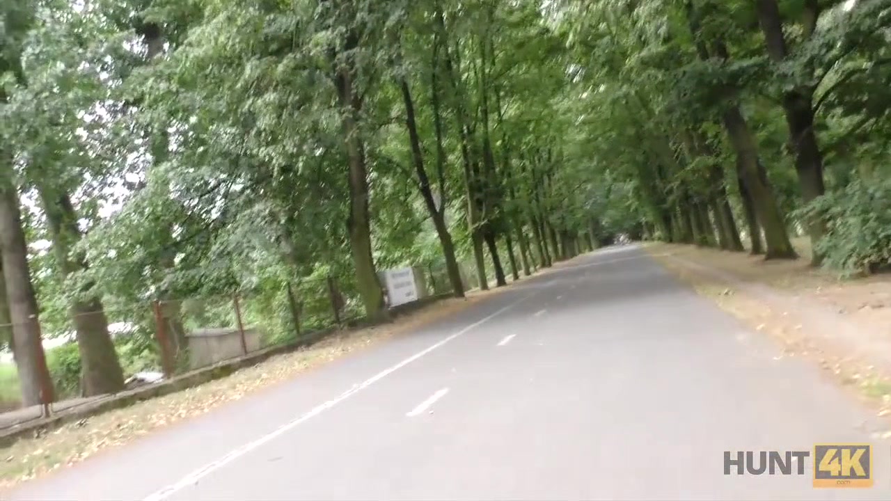 HUNT4K. Guy needs cash so why allows stranger to fuck his cute GF Liliane