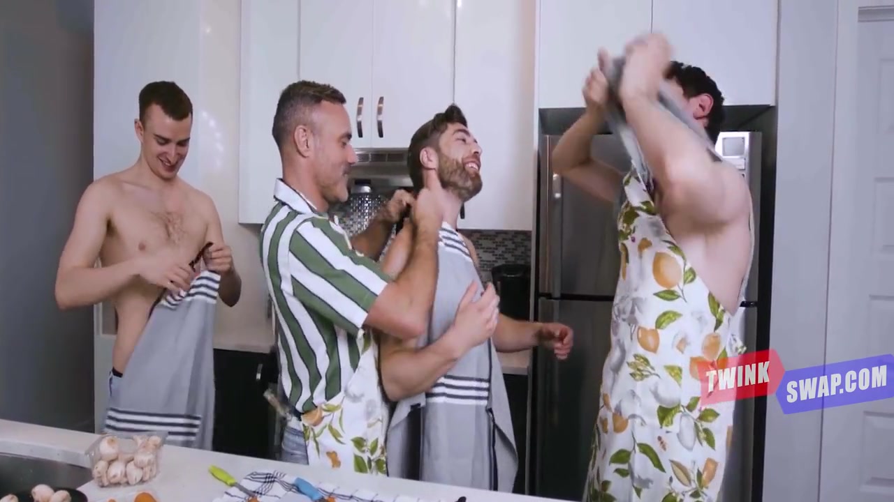 Ryan Jacobs, Only Matt And Manuel Skye - Hot Men In Aprons Have A Horny Foursome In The Kitchen 8 Min