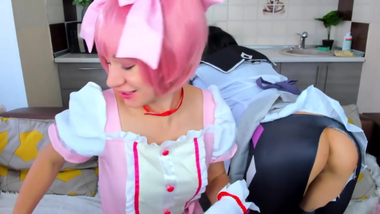 Homura Akemi And Madoka Kaname Have Fun With Madoka Homura And Hentai Anime