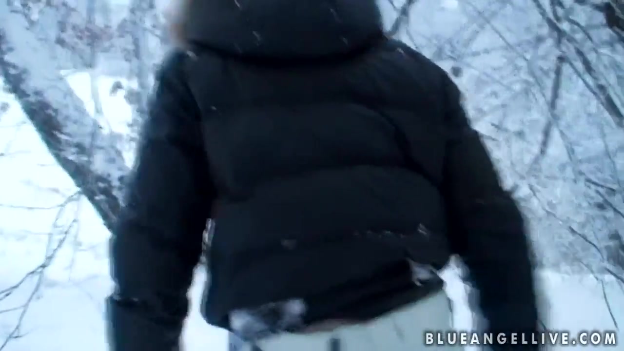Blue Angel enjoys in playing in the snow