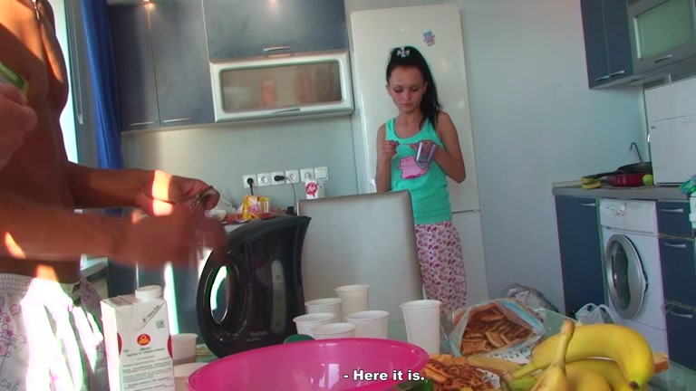 Busty college party girls initiate group orgy