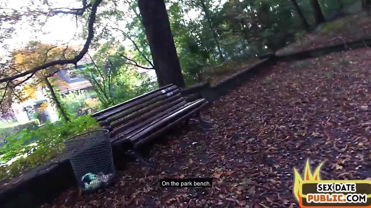 Real pulled granny gives outdoor head