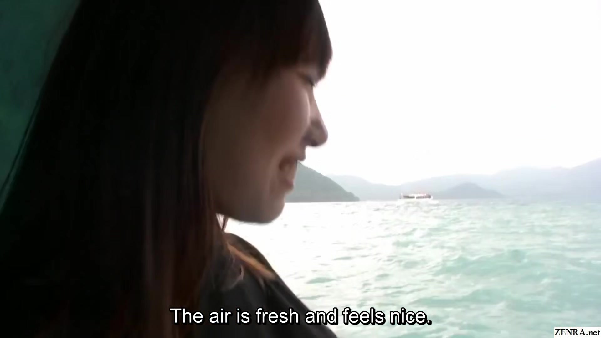 Japanese amateur boat ride and bathing in weird bathtub