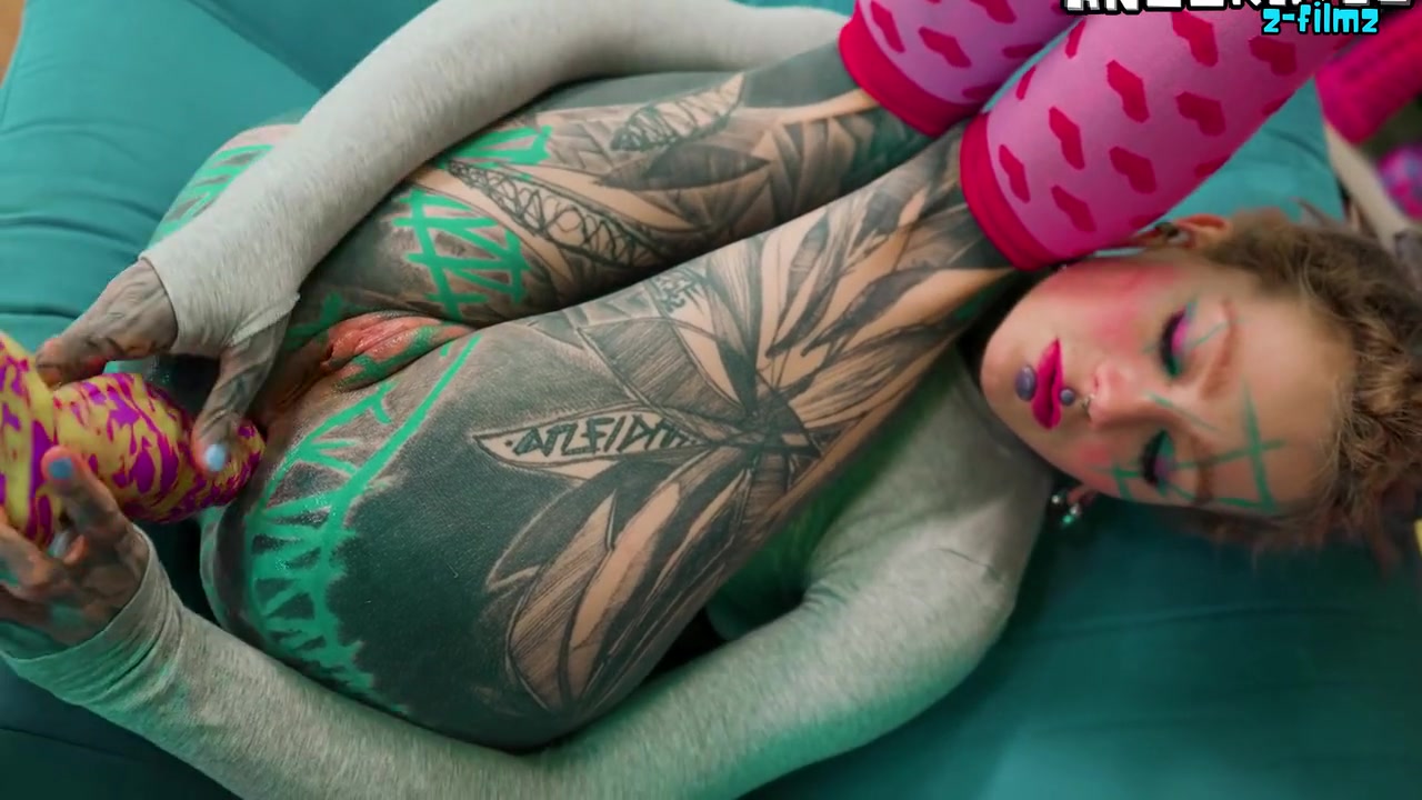 Anal Solo For Skinny Tattoo Girl Dildos And Fuck Her Tiny Asshole