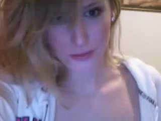 Hot blonde gal dancing and stripping on webcam