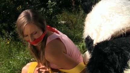 Wicked angel was bound and screwed by Panda