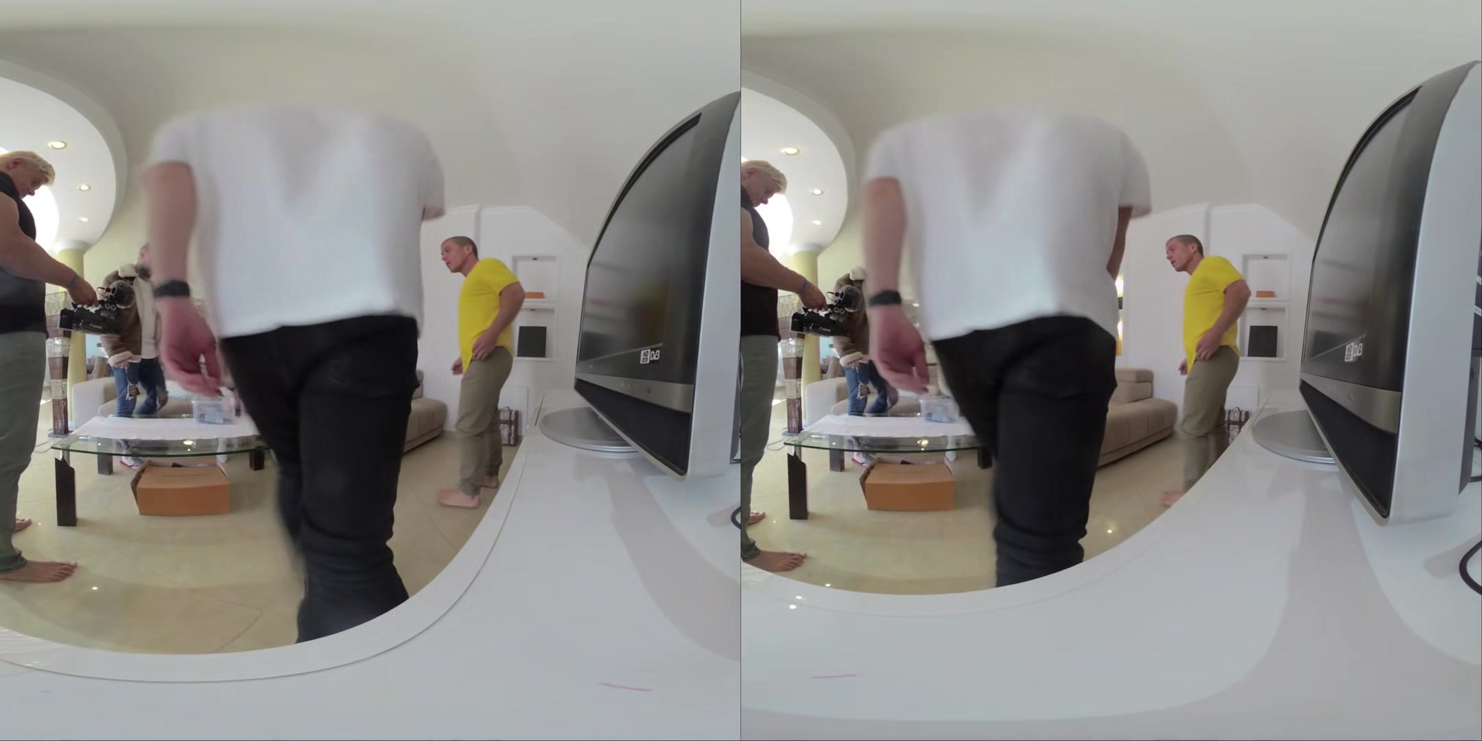 Vr Video Part Two - Tiny Spinner Trades Sports Gang For A Hardcore Gangbang