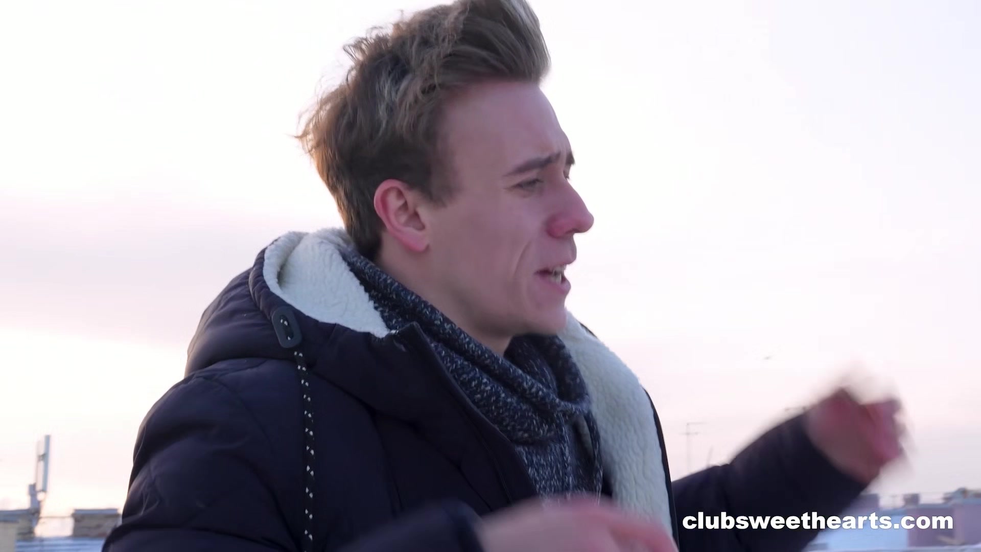 J Clark warms up Sarah Brown's freezing pussy by ClubSweethearts