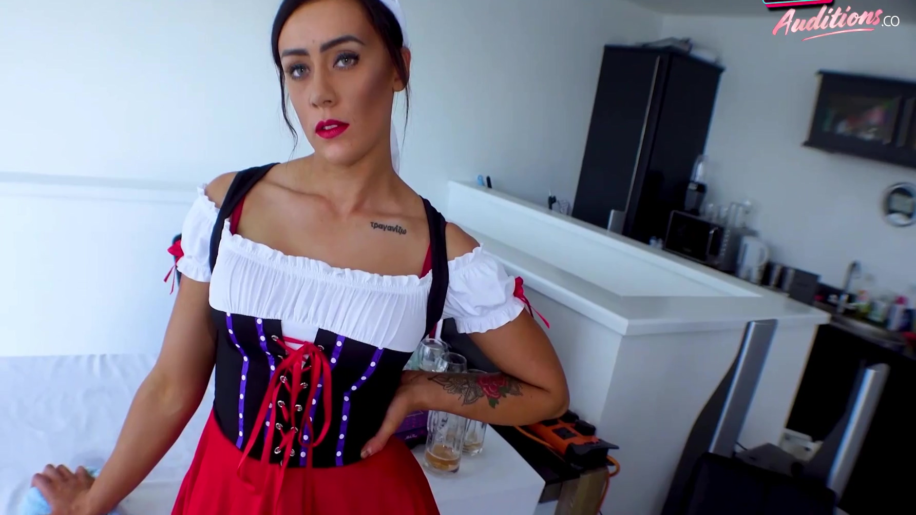 British Brooklyn Plays Horny Maid