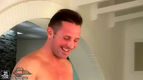 Group interracial sex with busty American pornstar Debbie White