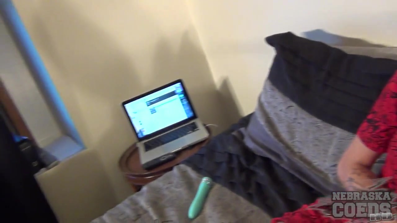 18yo Stripper Who Lives Next Door Hanging Out Teasing With A Huge Dildo - NebraskaCoeds