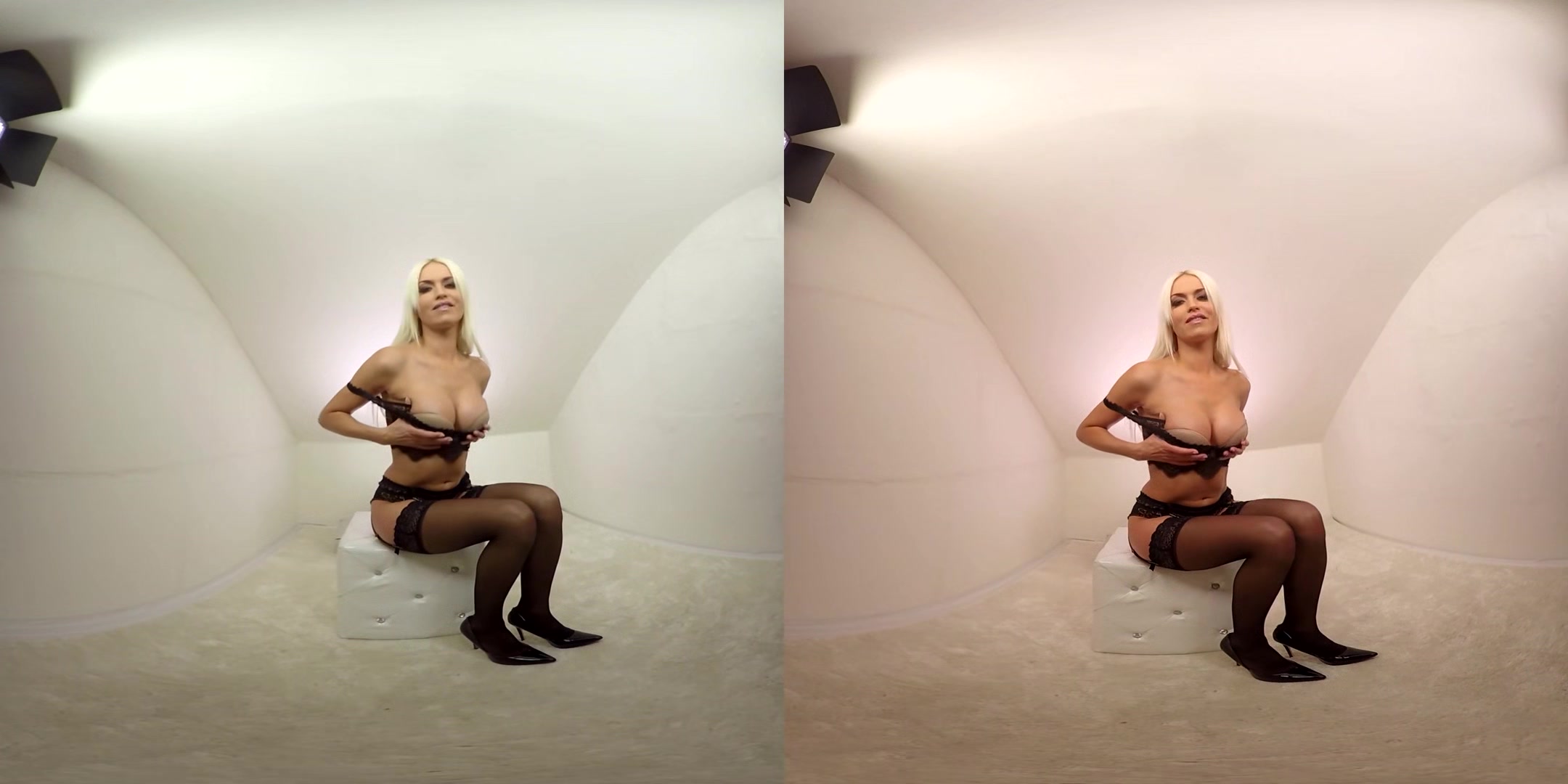 213 - Lena Love - Blonde In Lingerie Toying Pussy