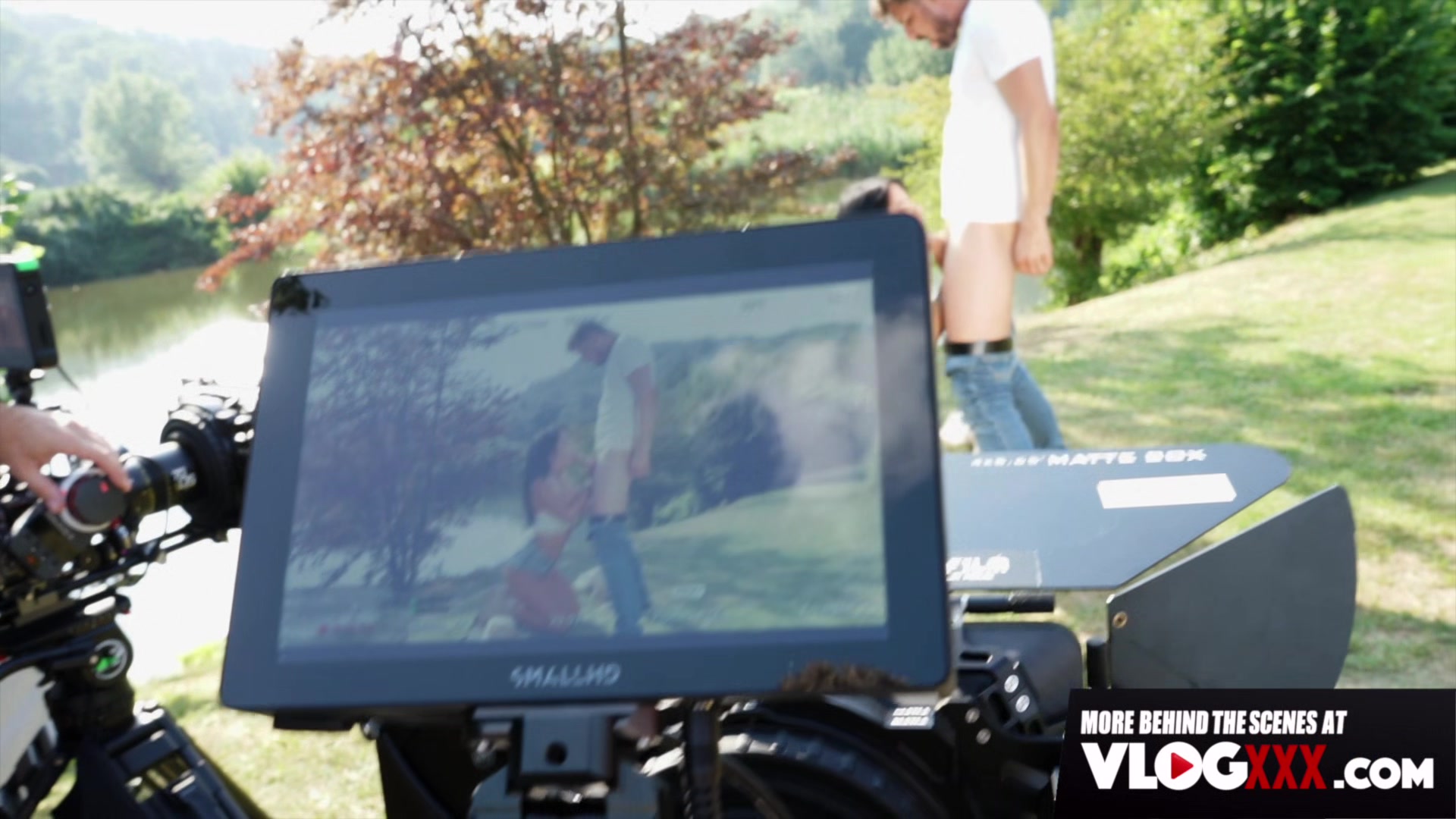 BTS of Megan Fiore's Outdoor Fuck