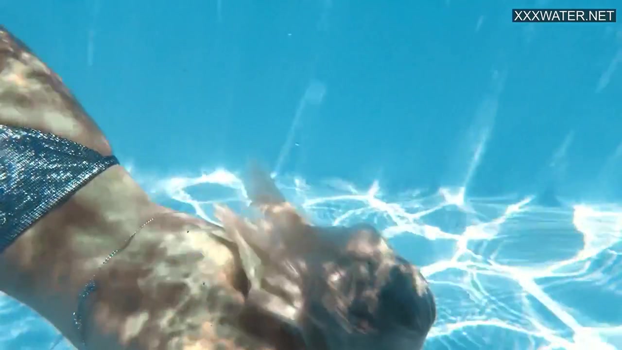 Euro Blonde Small Tits Pornstar Zazie Swimming