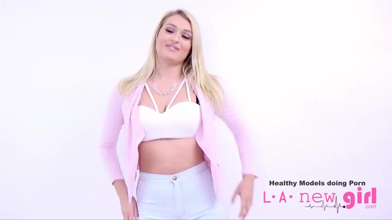 SUPER HOT BLONDE SWALLOWS CUM AT CASTING AUDITION