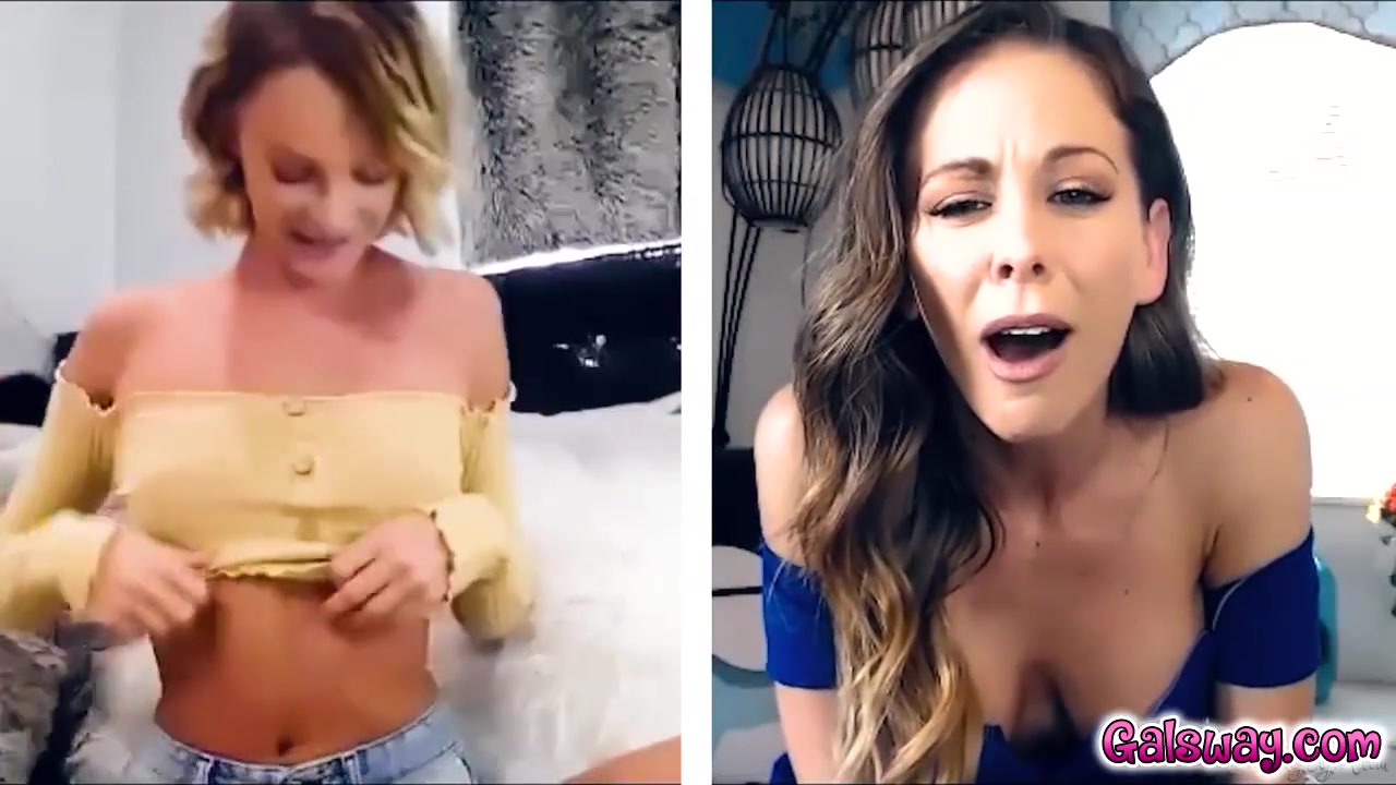 Cherie And Emma Fingers Each Pussies During Video Call
