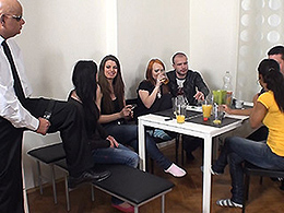 Basil & Bazil & Isabella Chrystin & Chelsy Sun & Fabius & Niona & Nora in Sex Party With Older Spectator - YoungSexParties
