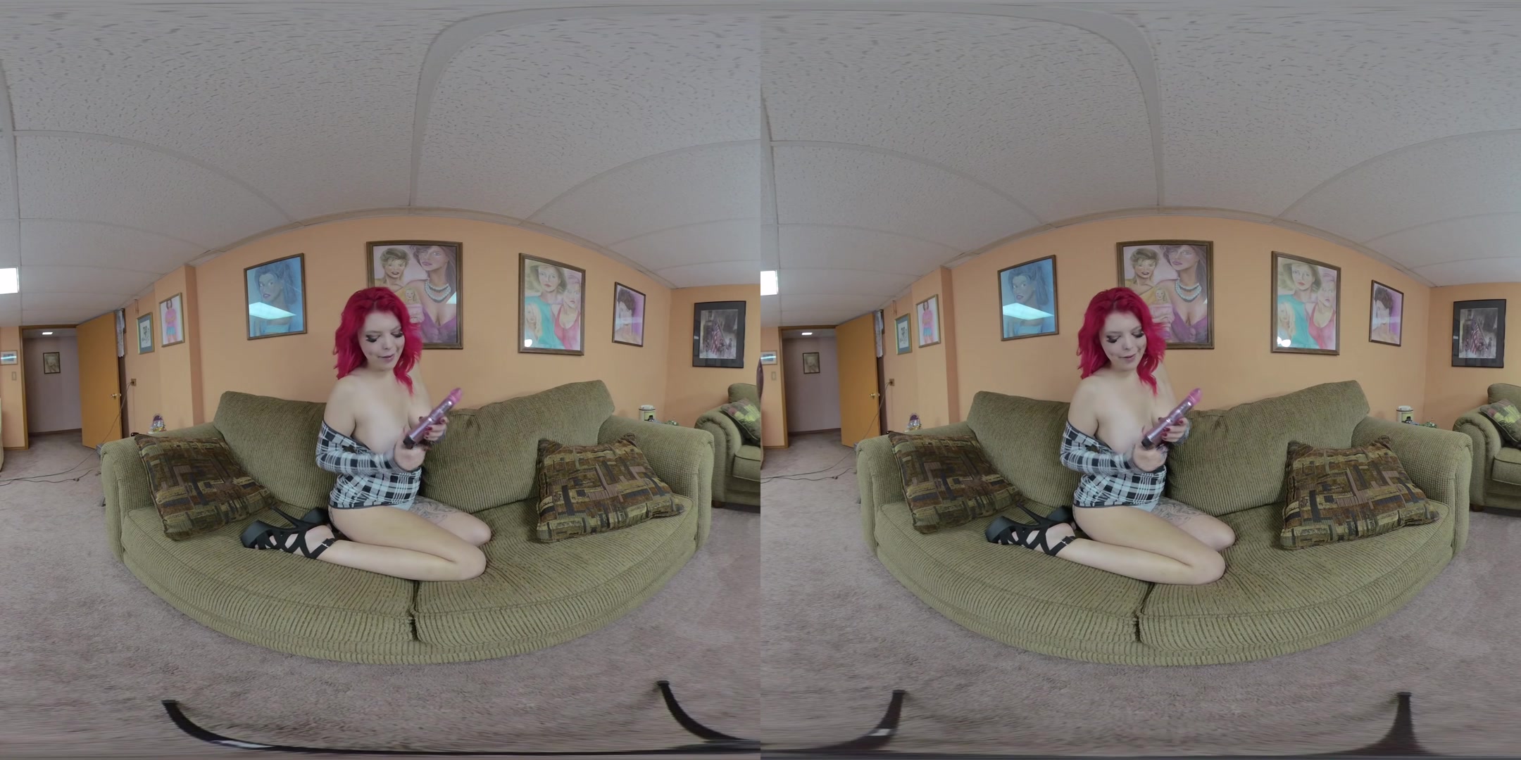 Pink Haired Coed Taylor Nicole Gets Off With Her Rabbit Vibrator - ChickPassVR