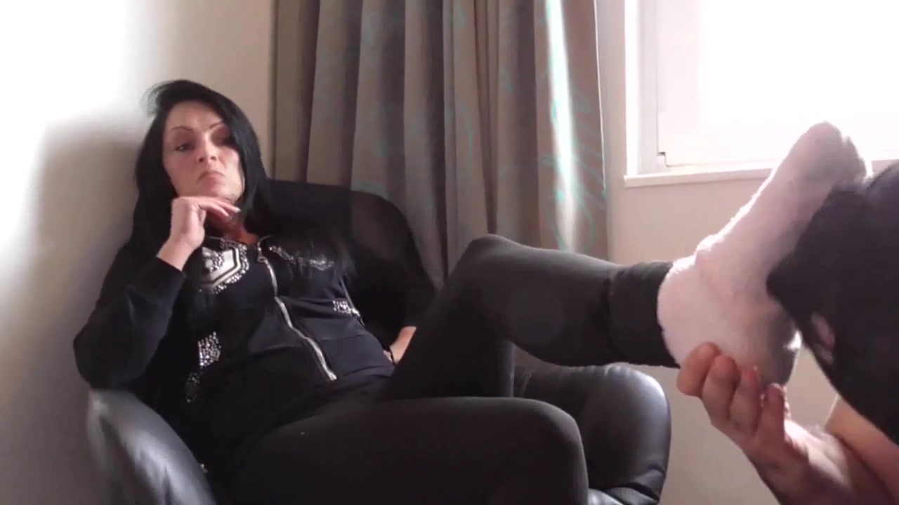 Sock sniffing, smelling training by Mistress Ronja by Foot Girls