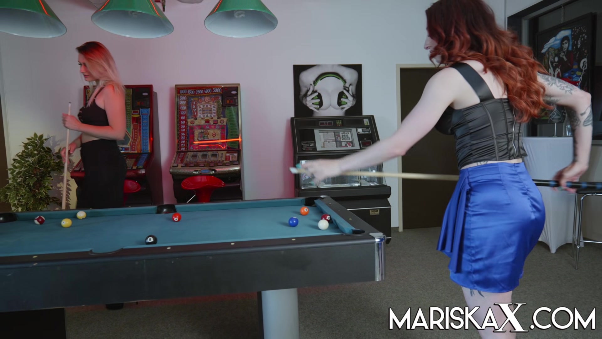 MARISKAX Esluna Love and Melina May share Sam's cock