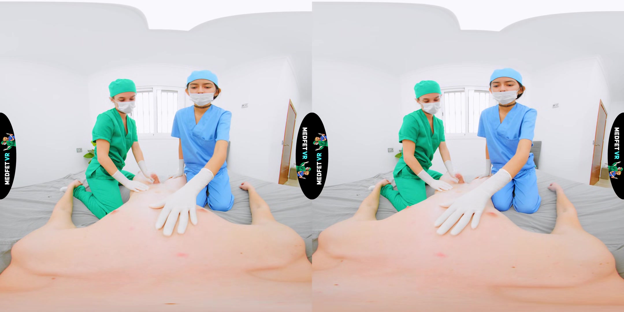 2 Student Nurses Jerk You Off - Semen Extraction
