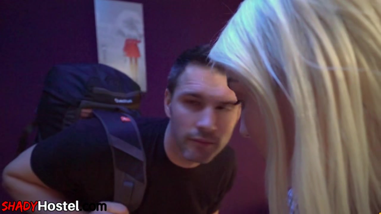 Slutty babes 3way fucked by hostel roommate in sex doll role