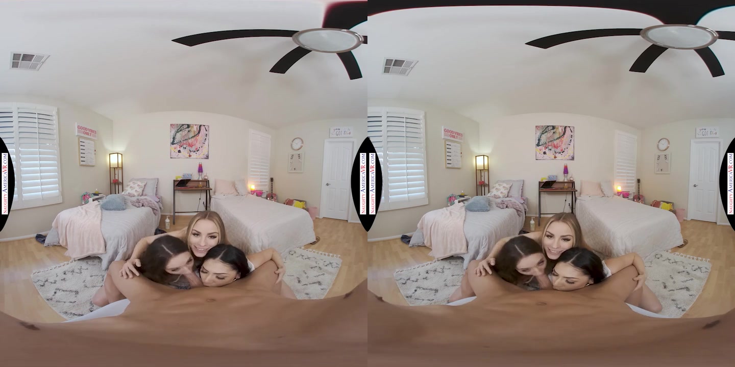 The Dorm Narc Gets Lucky When He Stumbles Upon Anna Claire Clouds, Judy Jolie, & Sera Ryder Getting It On