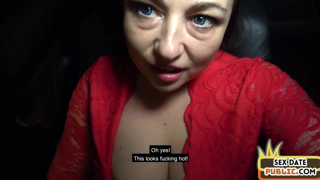 Chubby public slut gets fucked outdoor in car by sex date